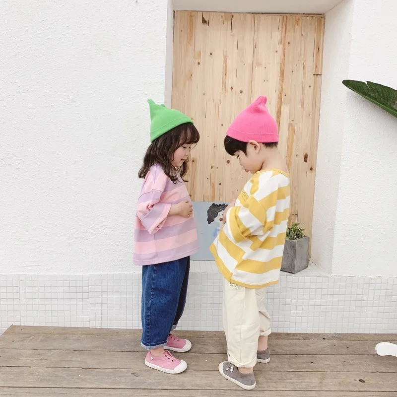 Spring 2019 New Children Clothing Baby Girls Cotton Striped Long Sleeve T-shirt Kids Round Collar Tops
Spring 2019 New Children Clothing Baby Girls Cotton Striped Long Sleeve T-shirt Kids Round Collar Tops
