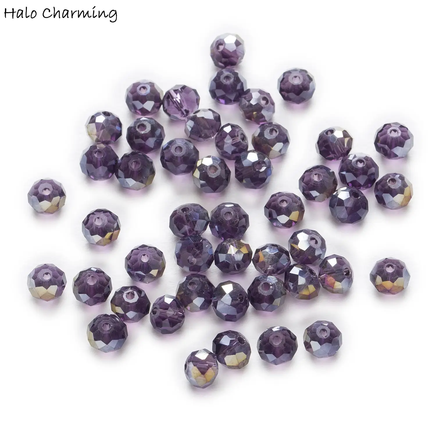 50 Piece Violet AB Color Crystal Glass Rondelle Quartz Faceted Beads Jewelry Findings 4-8mm
50 Piece Violet AB Color Crystal Glass Rondelle Quartz Faceted Beads Jewelry Findings 4-8mm