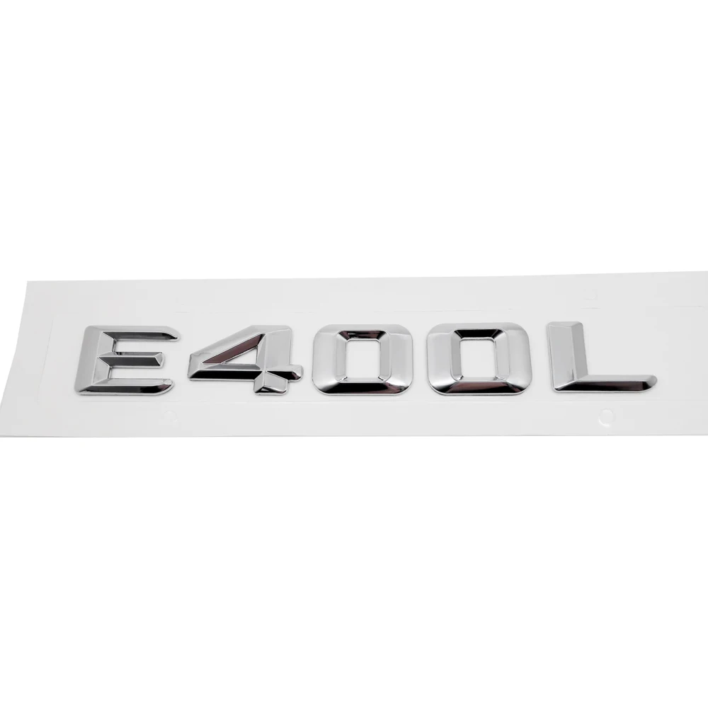 Car Trunk Rear Emblem Badge Letters Sticker E350 E350L E400 E400L for Mercedes Benz W110 W114 W115 W123 W124 W210 W211 W212 W213
Car Trunk Rear Emblem Badge Letters Sticker E350 E350L E400 E400L for Mercedes Benz W110 W114 W115 W123 W124 W210 W211 W212 W213