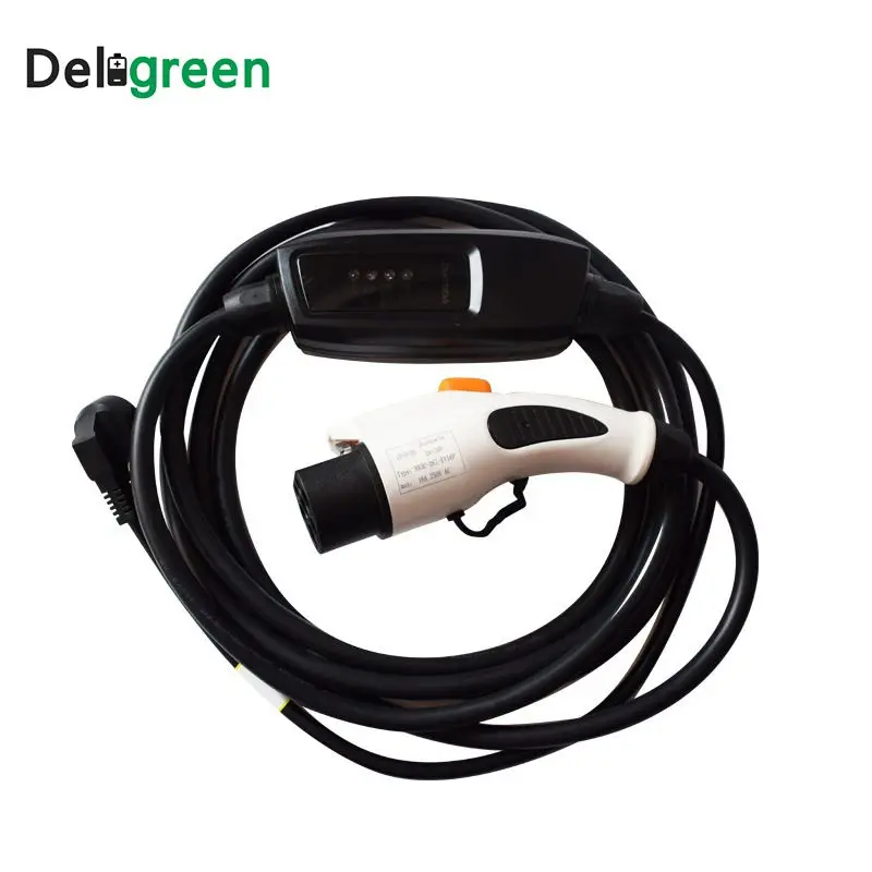 

Duosida 16A EVSE J1772 type 1 level 1 EV charger Electric car charger Portable Charging cable schucko connector