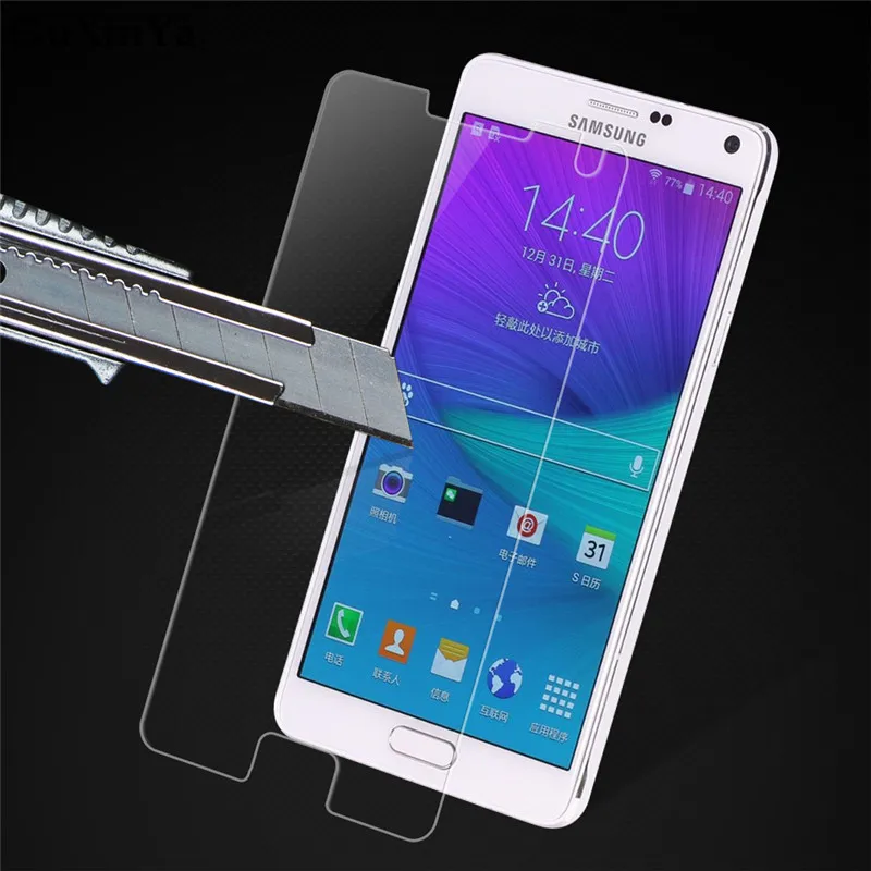Закаленное стекло для Samsung Galaxy Note 4 2 шт. Защитное экрана с защитой от царапин N9100