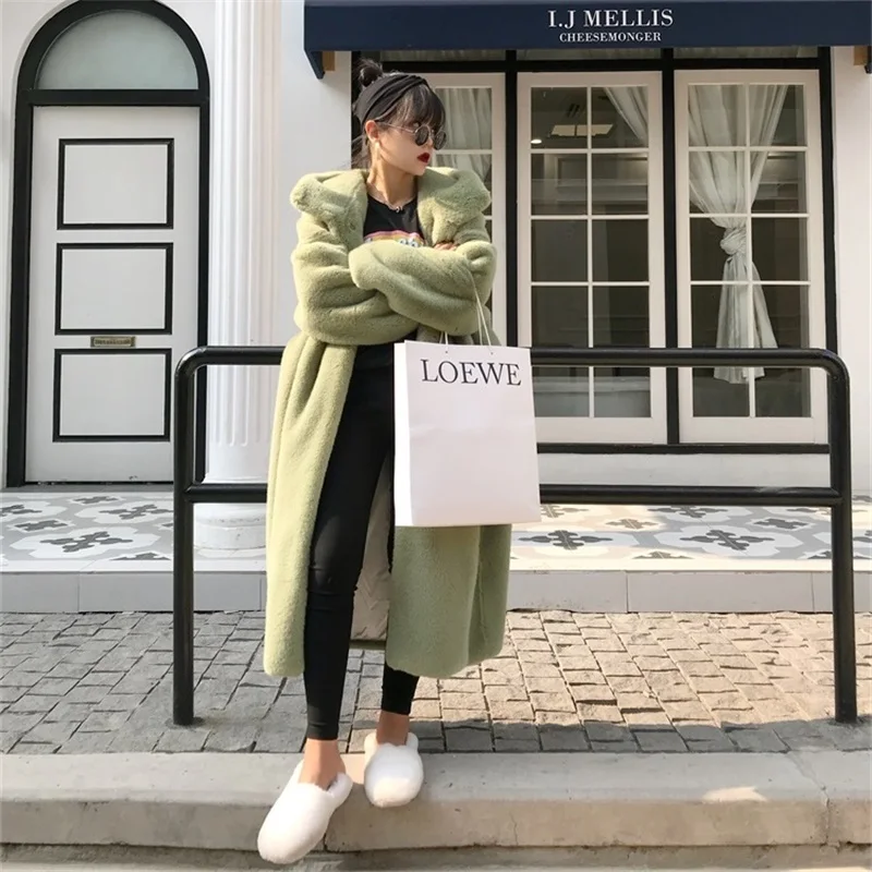 2019 Fashion Korean Edition Loose Imitation Rabbit Hair Long Hooded Hot Sale Coats New Spring and Winter 2019 Women Fur Coat
2019 Fashion Korean Edition Loose Imitation Rabbit Hair Long Hooded Hot Sale Coats New Spring and Winter 2019 Women Fur Coat