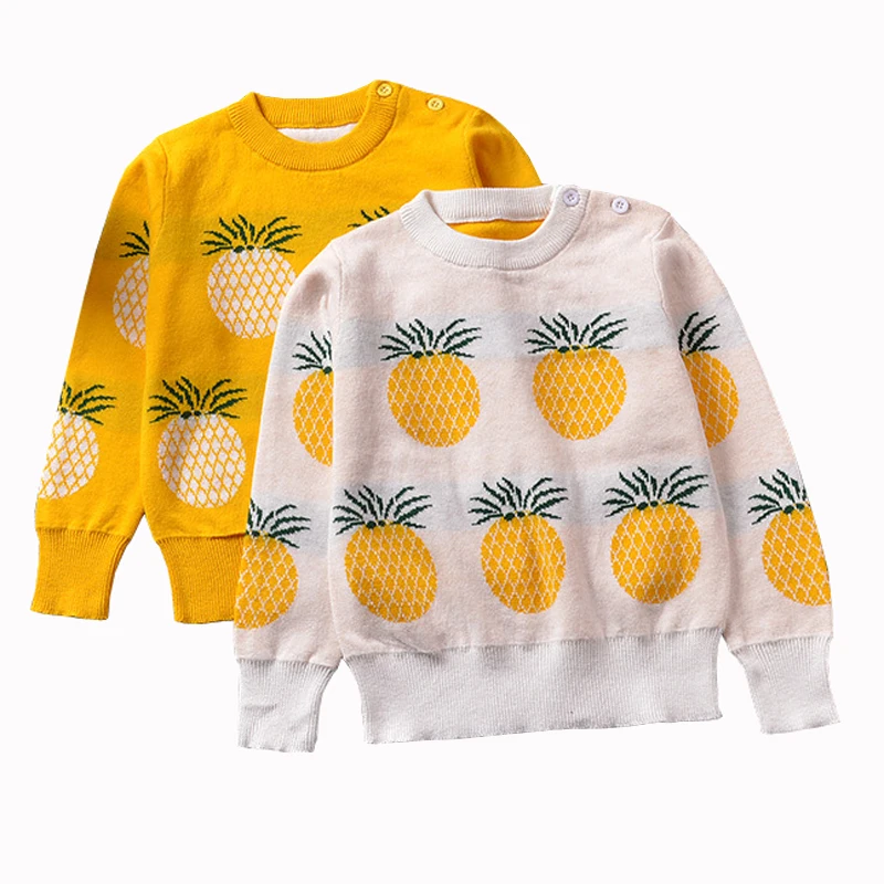 Girls Clothing 2017 Autumn Winter Pullover Children Sweaters Cartoon Pineapple Long Sleeve Outerwear O-neck Kids Knitwear 1-5Yrs
Girls Clothing 2017 Autumn Winter Pullover Children Sweaters Cartoon Pineapple Long Sleeve Outerwear O-neck Kids Knitwear 1-5Yrs