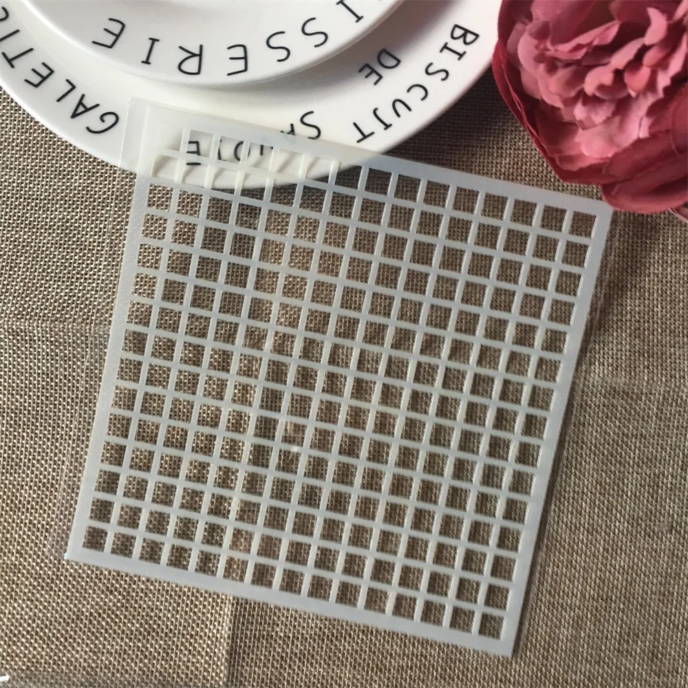 1Pcs 5.9" Square Grid DIY Craft Layering Stencils Wall Painting Scrapbooking Stamping Embossing Album Paper Card Template
1Pcs 5.9" Square Grid DIY Craft Layering Stencils Wall Painting Scrapbooking Stamping Embossing Album Paper Card Template