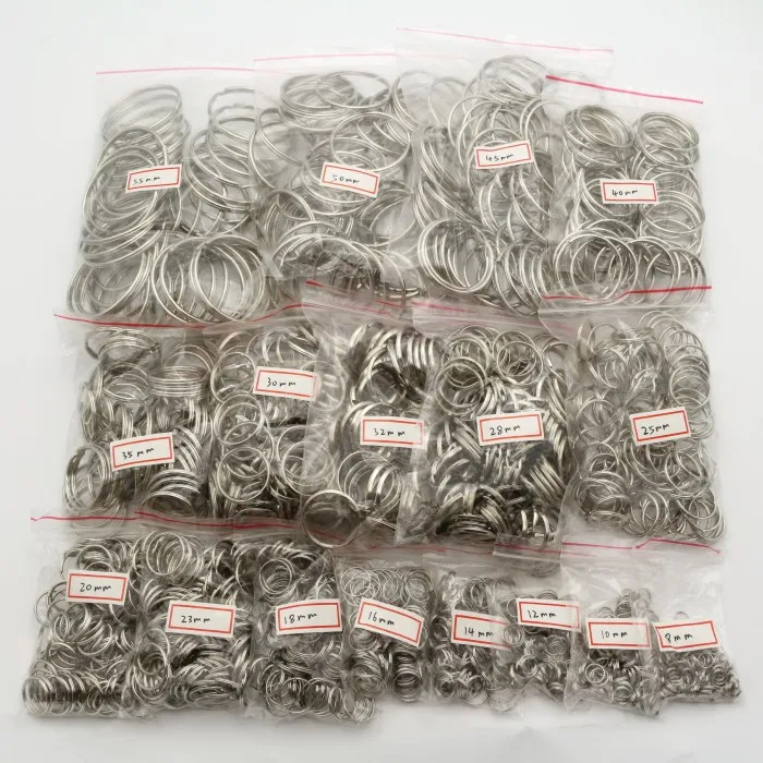 100pcs Stainless Steel Fishing Key Ring Split Clip Swivel Double Loop 8mm to 57mm Hook Connector carp fishing Accessory Tools
100pcs Stainless Steel Fishing Key Ring Split Clip Swivel Double Loop 8mm to 57mm Hook Connector carp fishing Accessory Tools