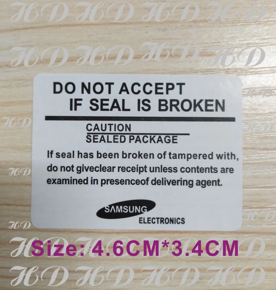 4.6X3.4cm Universal Samsung Galaxy S4 I9500 S3 S2 Mobile Phone Seal Label Free Shipping 100 PCS / Lot
4.6X3.4cm Universal Samsung Galaxy S4 I9500 S3 S2 Mobile Phone Seal Label Free Shipping 100 PCS / Lot