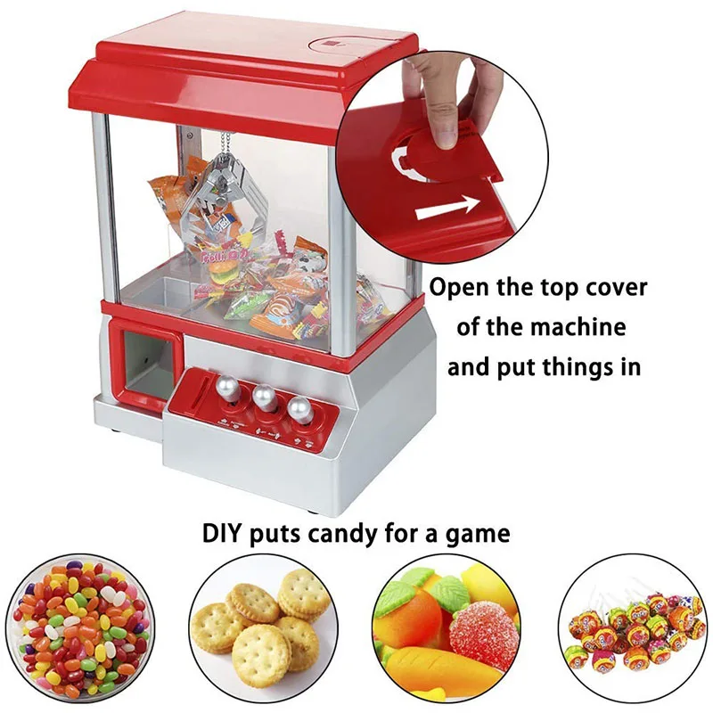Electronic Claw Toy Candy Grabber Coin Operated Game Doll Machine With LED Lights And Music Sound Without Toys IQ Kids Toys
Electronic Claw Toy Candy Grabber Coin Operated Game Doll Machine With LED Lights And Music Sound Without Toys IQ Kids Toys
