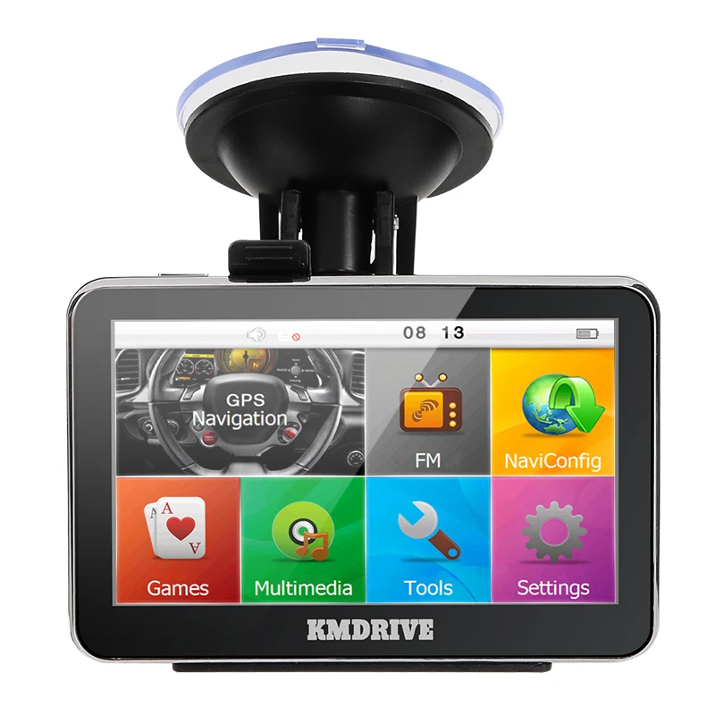 KMDRIVE 4 3 дюймовый автомобильный GPS навигатор 8 Гб Поддержка России/ЕС/Северной и