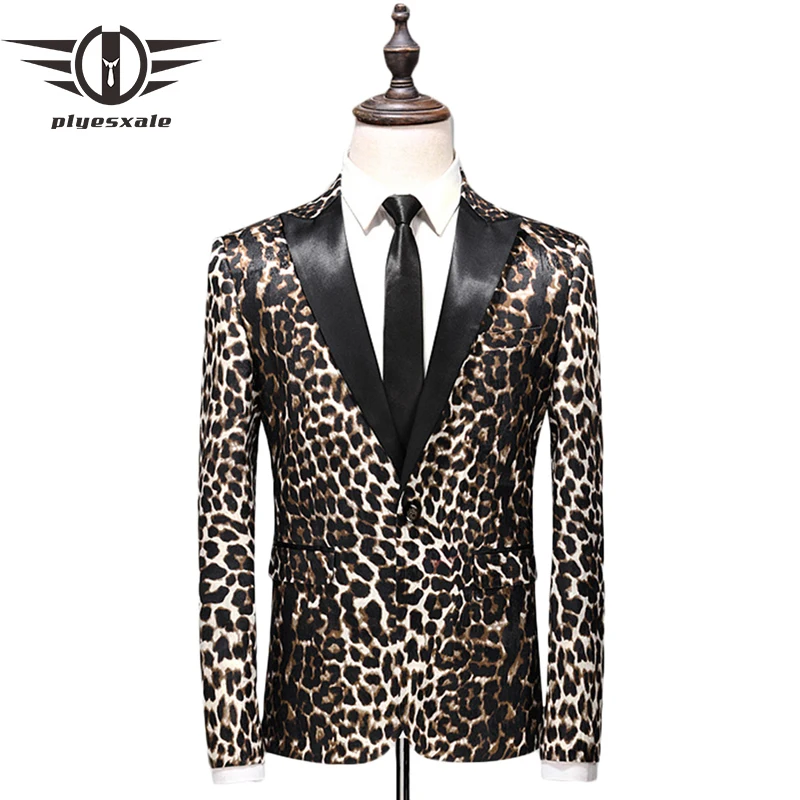 Plyesxale Men Blazer 2018 New Arrival Slim Fit Mens Leopard Print Blazer High Quality Spring Autumn Men's Prom Blazers Q262
Plyesxale Men Blazer 2018 New Arrival Slim Fit Mens Leopard Print Blazer High Quality Spring Autumn Men's Prom Blazers Q262