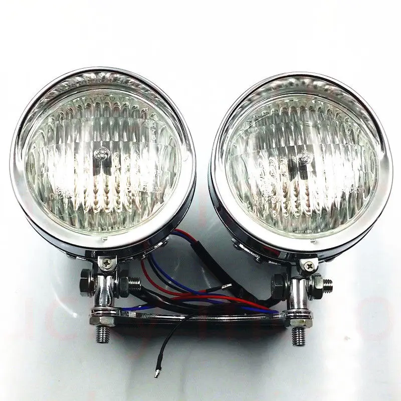 Universal Dual Metal Headlight Lamp &Bottom Mount Motorcycle Chopper Cafe Racer Cruiser Old School Bobber Chopper Touring Atv
Universal Dual Metal Headlight Lamp &Bottom Mount Motorcycle Chopper Cafe Racer Cruiser Old School Bobber Chopper Touring Atv