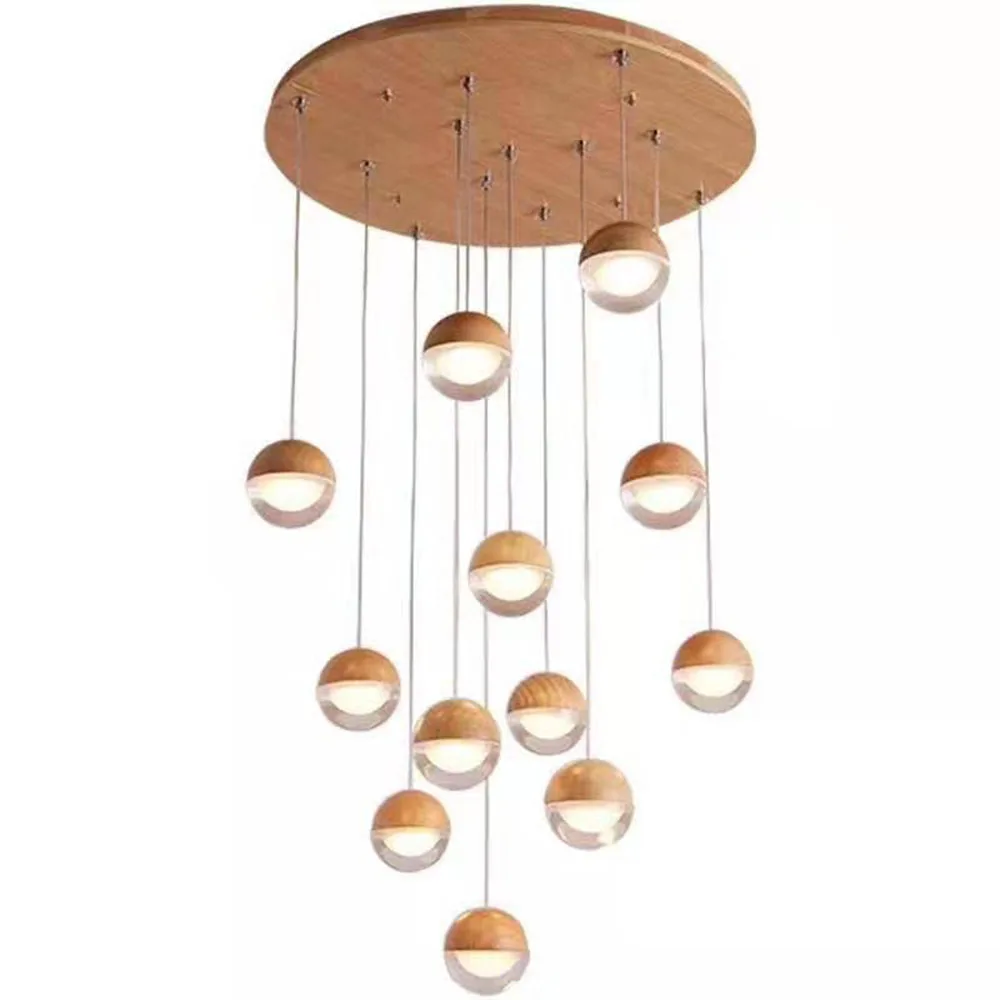 Modern Led Wood Pendant Lights Round Ball Acrylic Hanging Lamp For Living Room Cafe kitchen Nordic Lighting Loft Droplight
Modern Led Wood Pendant Lights Round Ball Acrylic Hanging Lamp For Living Room Cafe kitchen Nordic Lighting Loft Droplight