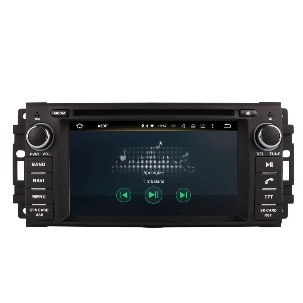 Android 8 0 Восьмиядерный 4 Гб RAM автомобильный Радио стерео для Jeep Wrangler Commander Dodge Chrysler