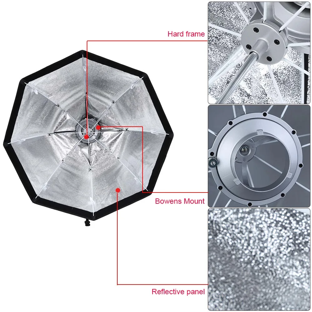 Godox SB-UE 120cm 47in Portable Octagonal Umbrella Softbox with Honeycomb Grid for Bowens Mount Studio Flash Softbox
Godox SB-UE 120cm 47in Portable Octagonal Umbrella Softbox with Honeycomb Grid for Bowens Mount Studio Flash Softbox