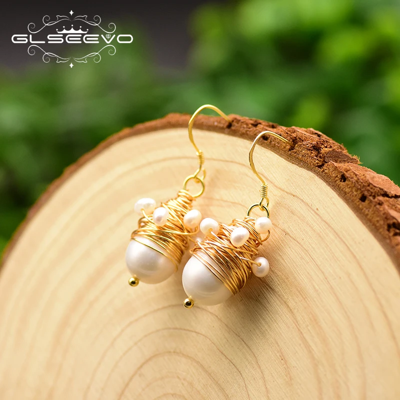 GLSEEVO Natural Fresh Water Pearl Earrings Drop 925 Hook For Women Girls Engagement Boho Jewelry Brinco De Prata Original GE0743
GLSEEVO Natural Fresh Water Pearl Earrings Drop 925 Hook For Women Girls Engagement Boho Jewelry Brinco De Prata Original GE0743