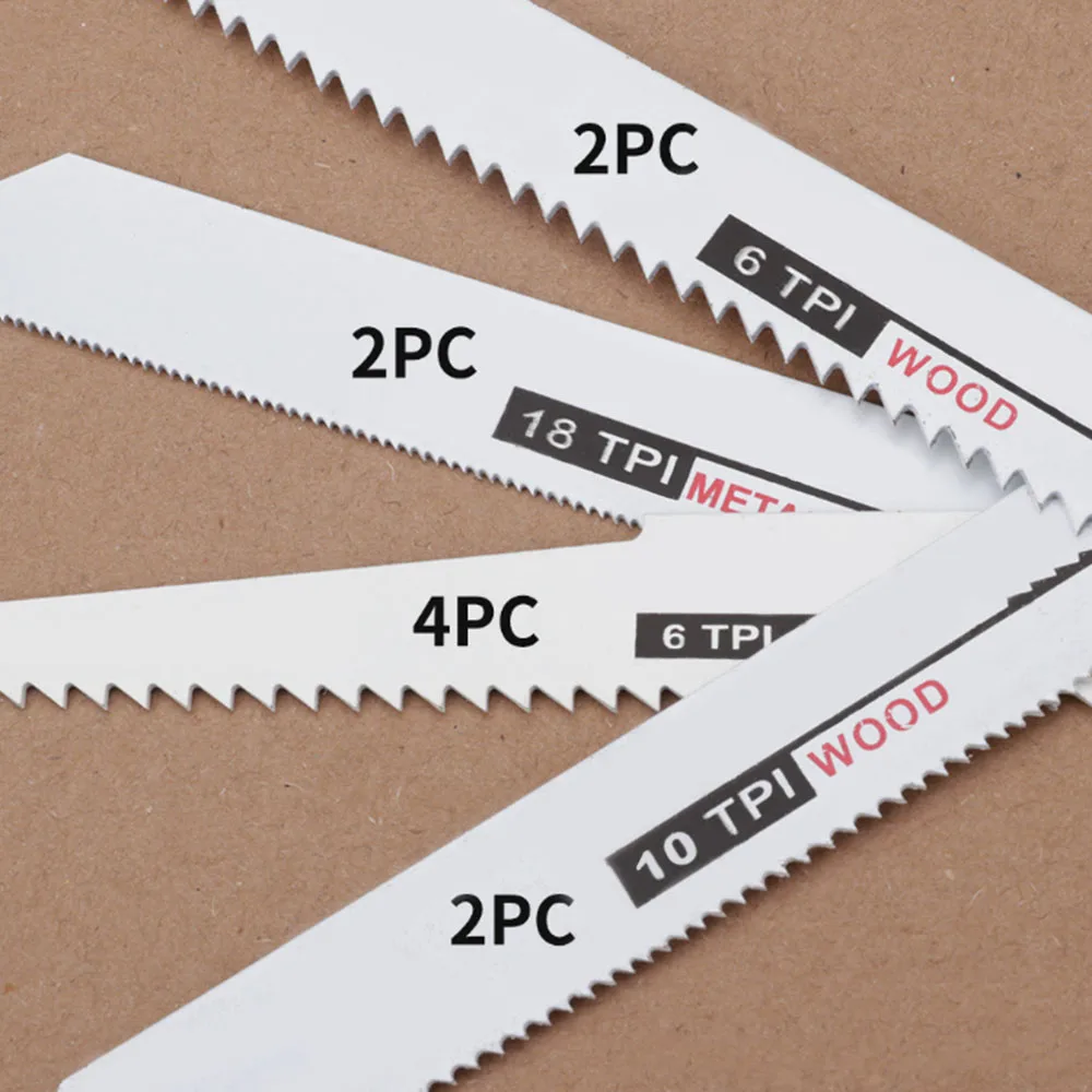 10pcs Reciprocating Saw Blade Multi Function Fast Cutting For Wood Fibreboard Metal Reciprocating Power Tools Set
10pcs Reciprocating Saw Blade Multi Function Fast Cutting For Wood Fibreboard Metal Reciprocating Power Tools Set