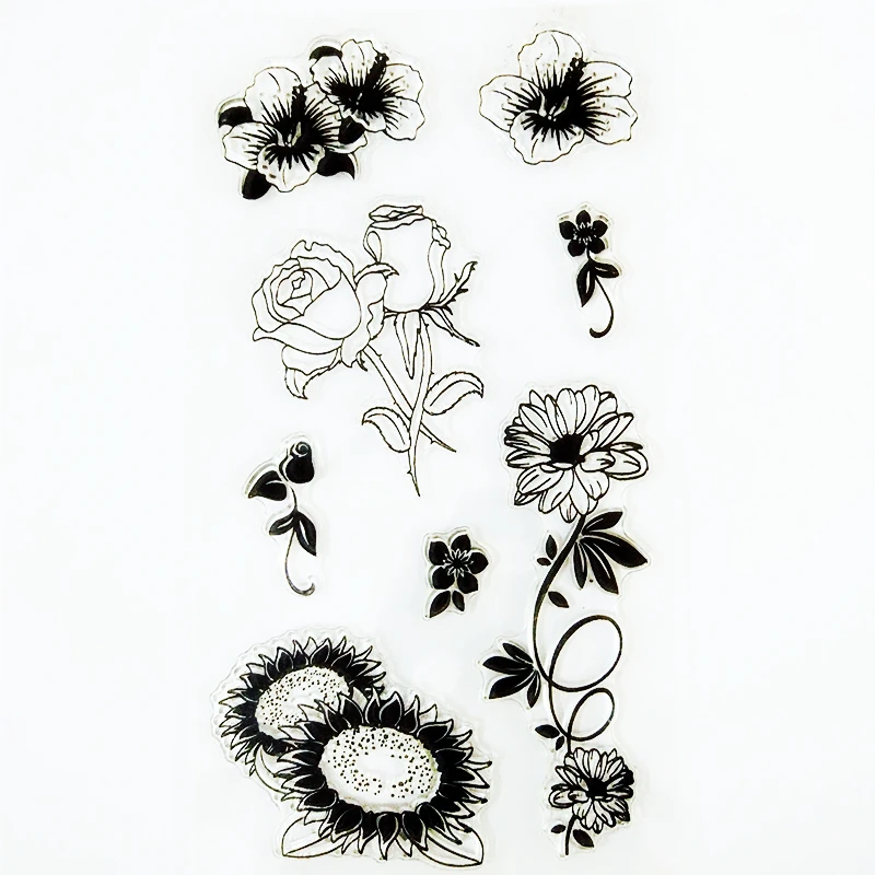 YINISE sunflower silicone clear stamps for Scrapbooking DIY album cards making decoration TPR transparent rubber stamp 11*20cm
YINISE sunflower silicone clear stamps for Scrapbooking DIY album cards making decoration TPR transparent rubber stamp 11*20cm
