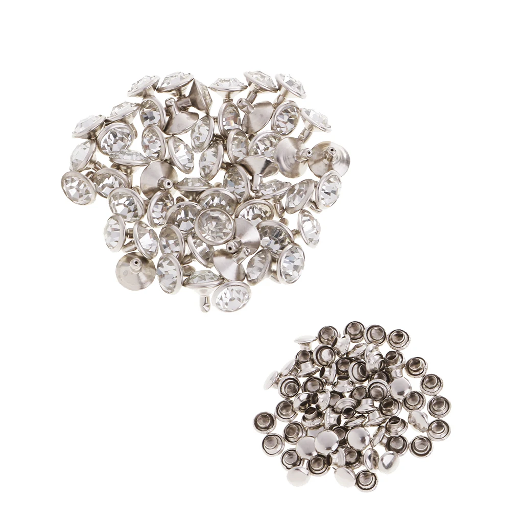 fityle fityle 50pcs Rhinestone Rivets Studs Buttons for Sewing Crafts Clothing Decoration
fityle fityle 50pcs Rhinestone Rivets Studs Buttons for Sewing Crafts Clothing Decoration