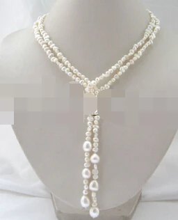 FREE SHIPPING>>>@@ > 08148 Beautiful 47" 5-6-9-10mm white baroque freshwater pearl necklace
FREE SHIPPING>>>@@ > 08148 Beautiful 47" 5-6-9-10mm white baroque freshwater pearl necklace