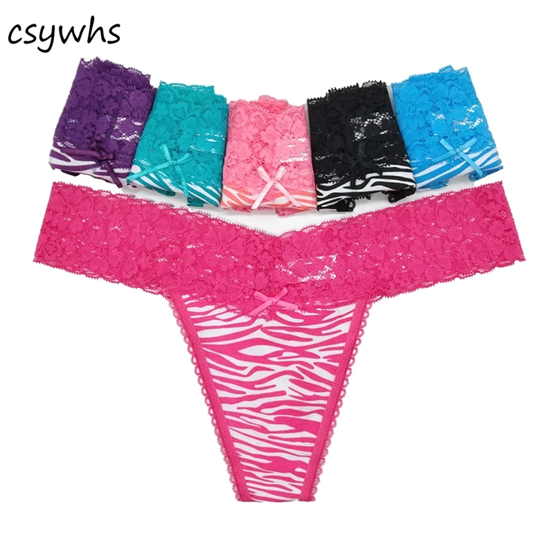 CSYWHS 6pcs/lot Lace Sexy Thongs Women Leopard Cotton Panties Womens Thongs and G Strings Low Rised Briefs Intimates Big Size
CSYWHS 6pcs/lot Lace Sexy Thongs Women Leopard Cotton Panties Womens Thongs and G Strings Low Rised Briefs Intimates Big Size