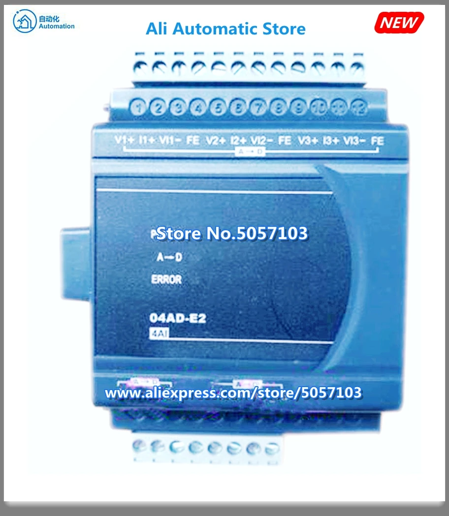DVP04AD-E2 4-Channel Voltage 10V 5V Current 20mA0~20mA 4~20mA Input 14bit Resolution Display 16bit New
DVP04AD-E2 4-Channel Voltage 10V 5V Current 20mA0~20mA 4~20mA Input 14bit Resolution Display 16bit New
