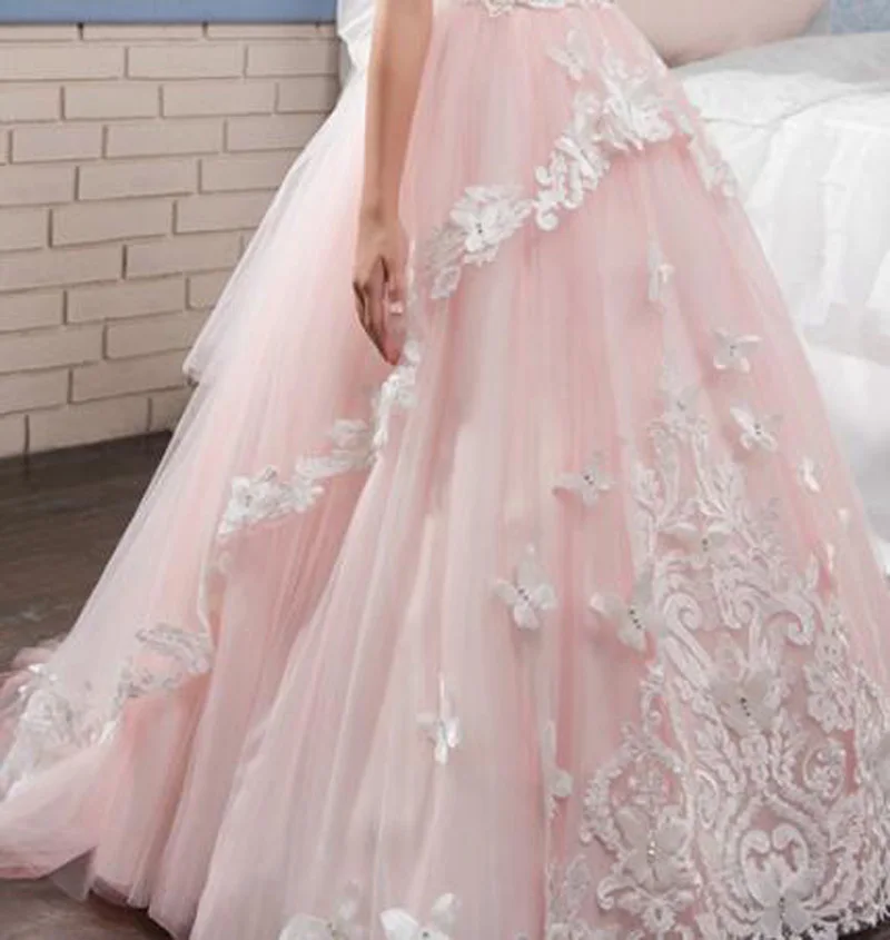 Elegant Pink Flower Girl Dress vestido longo 2018 Lace Appliques Kids Evening Gowns Tulle Long first communion dresses for girls
Elegant Pink Flower Girl Dress vestido longo 2018 Lace Appliques Kids Evening Gowns Tulle Long first communion dresses for girls