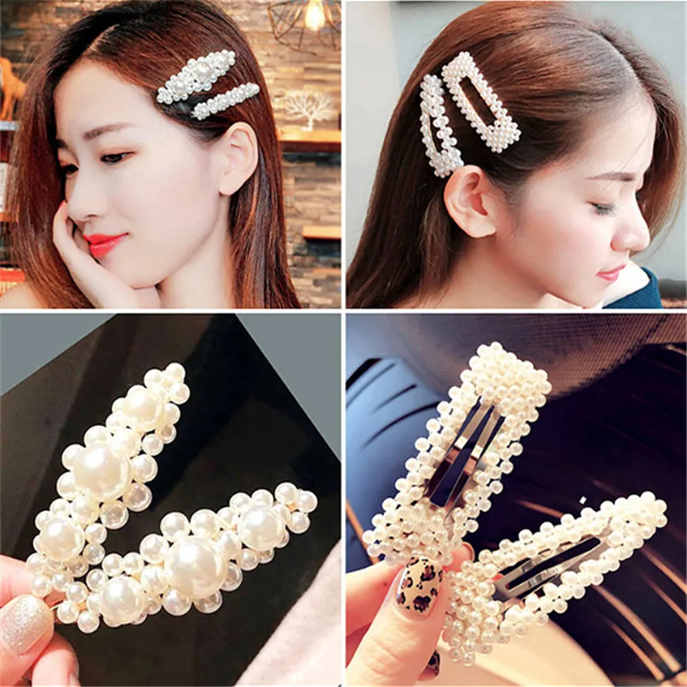 Fashion Pearl Barrettes Hair Clip Headwear for Women Ladies Elegant Jewelry Hairgrips Valentine's Day Hair Pins Hair Accessories
Fashion Pearl Barrettes Hair Clip Headwear for Women Ladies Elegant Jewelry Hairgrips Valentine's Day Hair Pins Hair Accessories