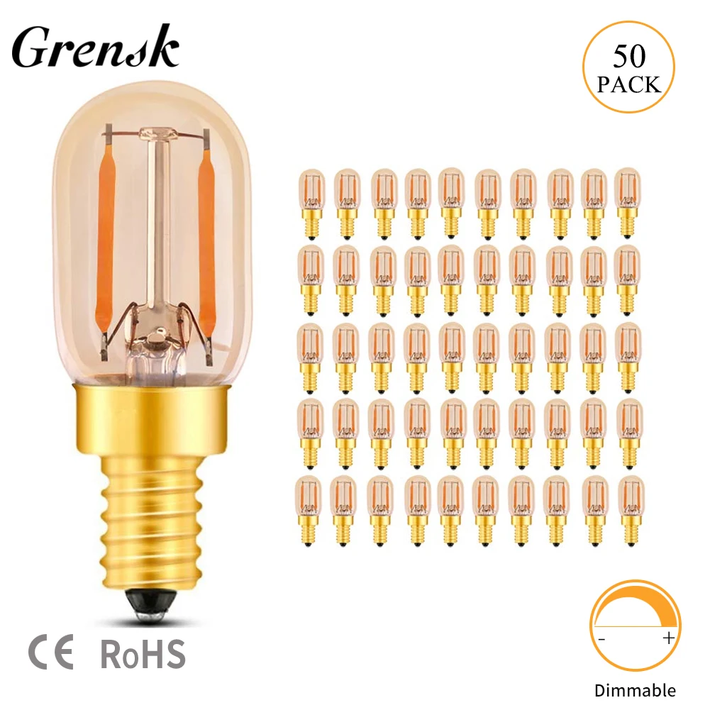 Grensk T22 1W E14 E12 220V LED Filament Candelabra Bulbs Dimmable Led Vintage Tubular Night Light Bulb 2200K 10 Watt Equivalent
Grensk T22 1W E14 E12 220V LED Filament Candelabra Bulbs Dimmable Led Vintage Tubular Night Light Bulb 2200K 10 Watt Equivalent