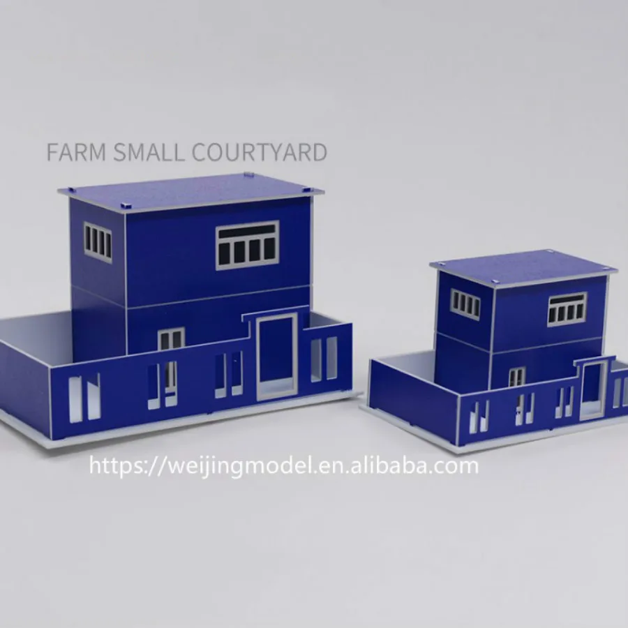 2pcs/lot blue N 1:150 scale architecture model building house for ho train layout and hobby model maker
2pcs/lot blue N 1:150 scale architecture model building house for ho train layout and hobby model maker