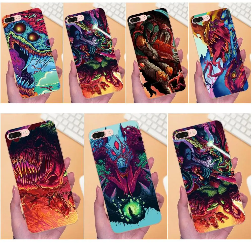 ТПУ рисунок розовый Hyper Beast Csgo шаблон Горячая продажа для Xiaomi Redmi Note 2 3 3S 4 4A 4X 5 5A 6 6A