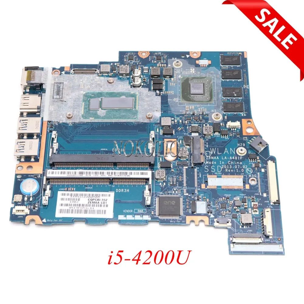 NOKOTION ZRMAA LA-A481P K000151590 Laptop Motherboard For Toshiba Satellite E55 E55-A M50 M50-A I5-4200U GT740M 2GB Main board
NOKOTION ZRMAA LA-A481P K000151590 Laptop Motherboard For Toshiba Satellite E55 E55-A M50 M50-A I5-4200U GT740M 2GB Main board