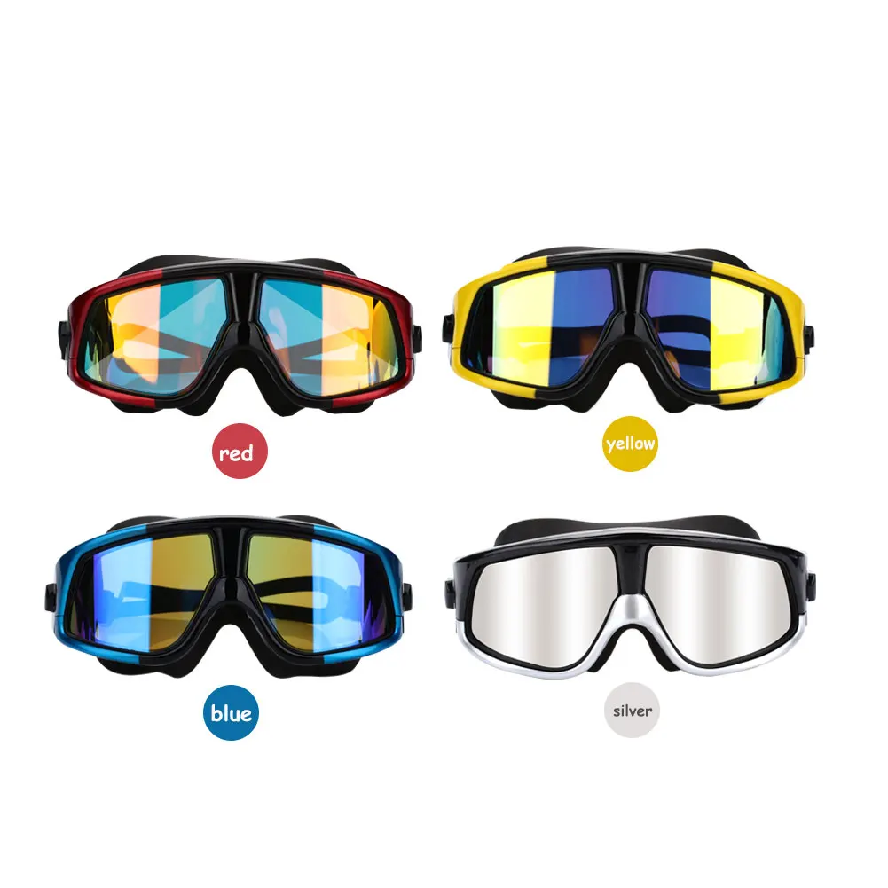 Очки для плавания зеркало взрослых Пляж плавательные очки PC 4 цвета плавательный