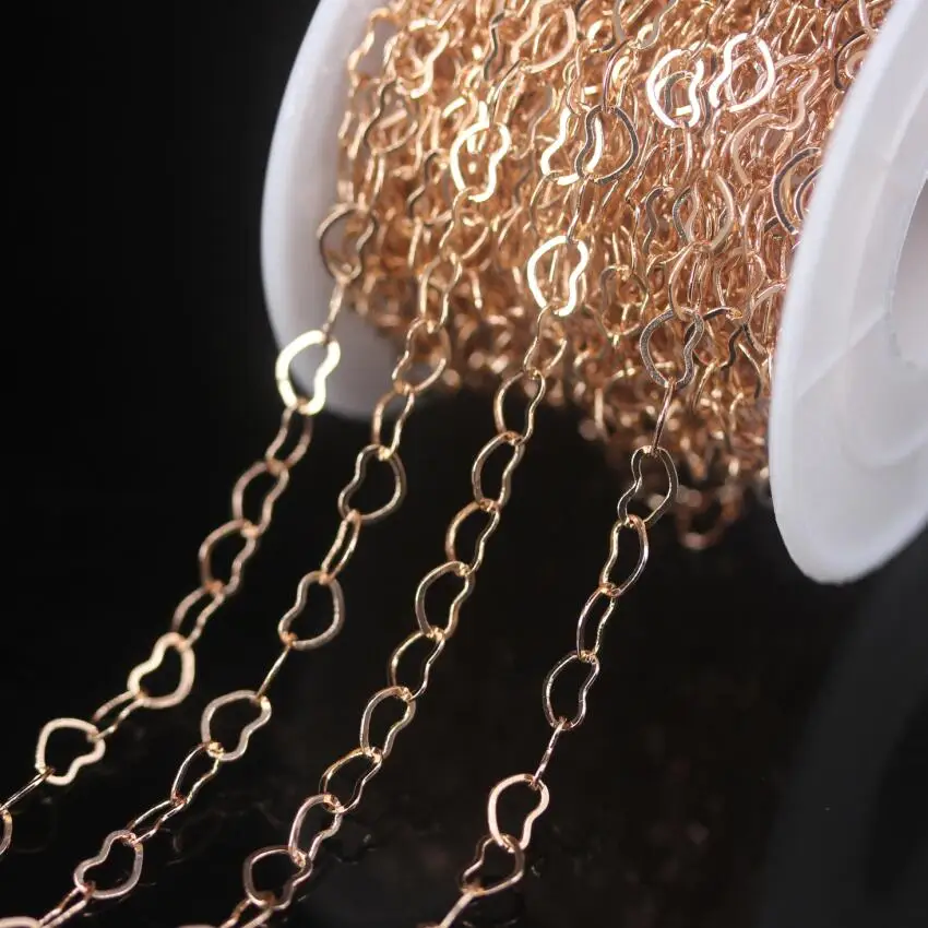 New!! 5meters 4x6mm Copper Plated Rose Gold Heart Charms Chokers Findings,Handmade Craft Necklace Bracelet Rosary Chains Jewelry
New!! 5meters 4x6mm Copper Plated Rose Gold Heart Charms Chokers Findings,Handmade Craft Necklace Bracelet Rosary Chains Jewelry