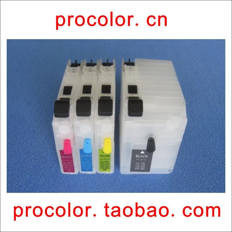 

PROCOLOR refillable inkjet cartridge LC-529XL BK(70ML)/LC-525XL C/LC-525XL M/LC-525XL Y for BROTHER DCP-J100/DCP-J105/MFC-J200..
