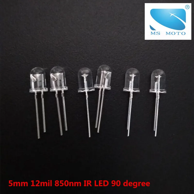 10 pcs/lot 5*8.9mm Short Leg 12mil Infrared IR LED 850nm Invisible Diode Through Hole Led Light Diode 90 degree for 3.6mm lens
10 pcs/lot 5*8.9mm Short Leg 12mil Infrared IR LED 850nm Invisible Diode Through Hole Led Light Diode 90 degree for 3.6mm lens