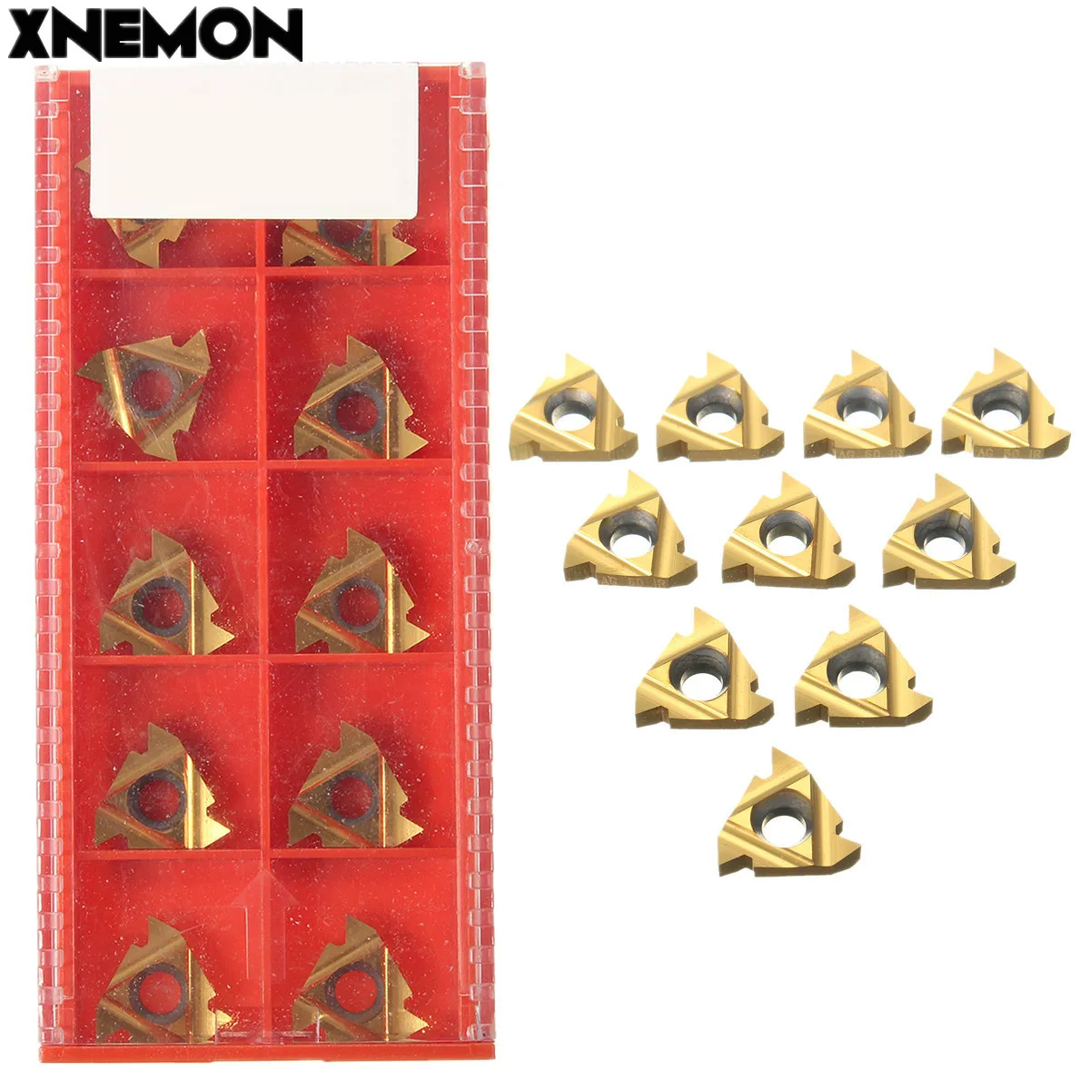 16IR AG60 Carbide Threading Inserts 60 Degree Internal Threading Insert Indexable Lathe Insert for Threaded Cutter Lathe Tool
16IR AG60 Carbide Threading Inserts 60 Degree Internal Threading Insert Indexable Lathe Insert for Threaded Cutter Lathe Tool