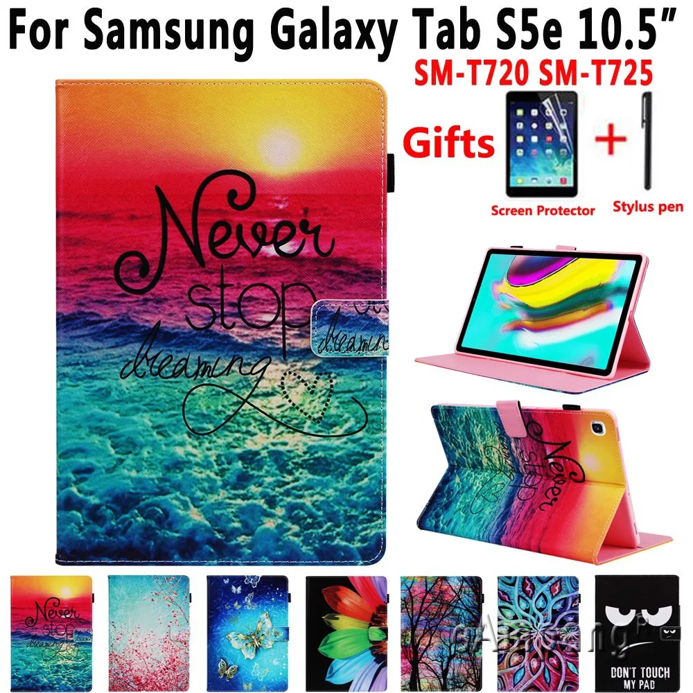 Чехол для Samsung Galaxy Tab S5e 10 5 2019 T720 T725|Чехлы планшетов и электронных книг| |