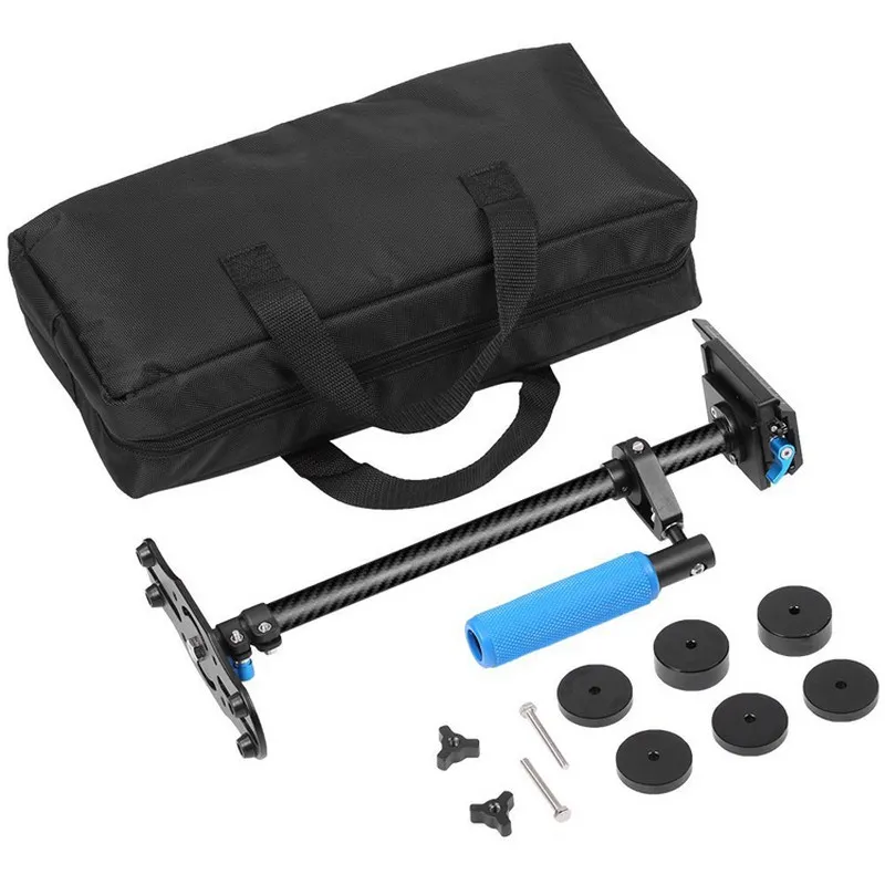 DSLR Camera Handheld Stabilizer Carbon Fiber Steadicam 38.5-61cm Height Adjustable Camcorder Video Stabilizer
DSLR Camera Handheld Stabilizer Carbon Fiber Steadicam 38.5-61cm Height Adjustable Camcorder Video Stabilizer