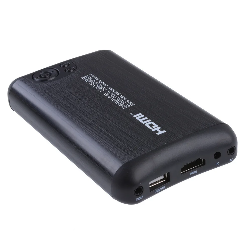 

REDAMIGO USB 3.0 Mini 1000GB 2.5" SATA HD 1080P MKV 2.5'' HDD HDMI-compatible Media Player Center USB OTG SD AV TV AVI RMVB RM