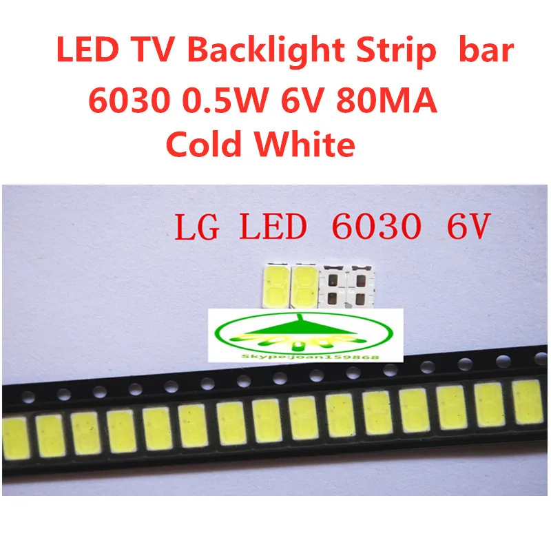 Original and good quality 100pcs/lot 6030 6V SMD Lamp Beads LED Bulb for LED TV Backlight Strip Repair
Original and good quality 100pcs/lot 6030 6V SMD Lamp Beads LED Bulb for LED TV Backlight Strip Repair