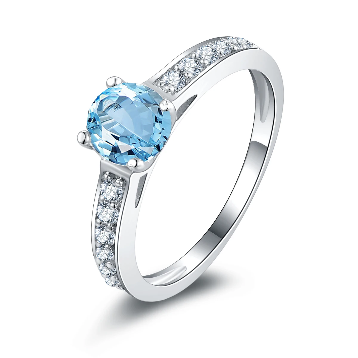 QYI Topaz Solitaire Engagement Ring Round Cut Gemstone Jewelry For Women 925 Sterling Silver Natural Sky Blue Topaz Rings
QYI Topaz Solitaire Engagement Ring Round Cut Gemstone Jewelry For Women 925 Sterling Silver Natural Sky Blue Topaz Rings