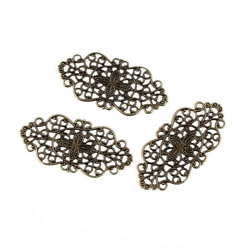Leaves Filigree Wraps 25Pcs Bronze Metal Connectors Crafts 57x18mm for Jewelry Making DIY Accessories Charm Pendant
Leaves Filigree Wraps 25Pcs Bronze Metal Connectors Crafts 57x18mm for Jewelry Making DIY Accessories Charm Pendant