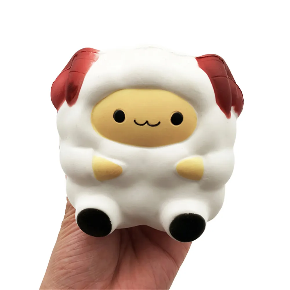 Squishi Kawaii анималы силиконовая игрушка сжимаемая овечка крем ароматическая