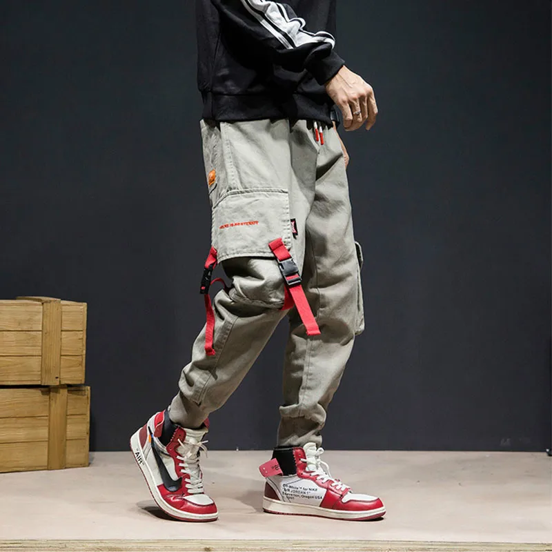 2019 Men Cargo Pants Multi Pocket Elastic Waist Casual Pants Streetwear Punk Hip Hop Harem Trousers Joggers Male Dance Pants
2019 Men Cargo Pants Multi Pocket Elastic Waist Casual Pants Streetwear Punk Hip Hop Harem Trousers Joggers Male Dance Pants