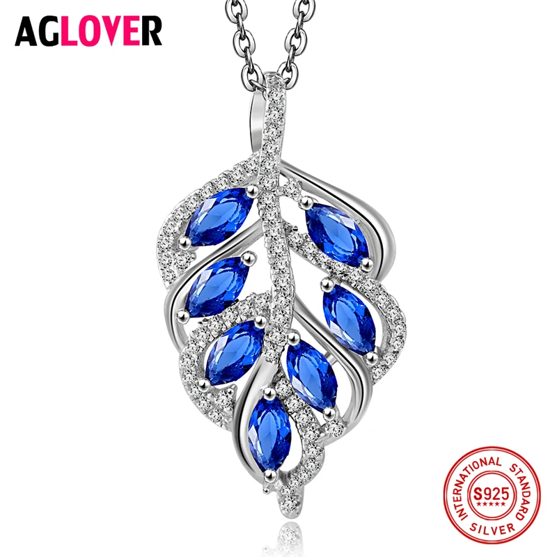 AGLOVER Charm 925 Silver Necklace Women Fashion Leaf Pendant Necklace 100% Sterling Silver AAAA Zircon Fine Jewelry
AGLOVER Charm 925 Silver Necklace Women Fashion Leaf Pendant Necklace 100% Sterling Silver AAAA Zircon Fine Jewelry