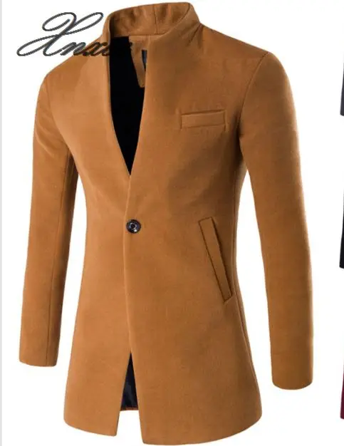 Men Winter Long Coat Slim Cardigan Windbreaker One Button Collar Casual Woolen Men Overcoat
Men Winter Long Coat Slim Cardigan Windbreaker One Button Collar Casual Woolen Men Overcoat