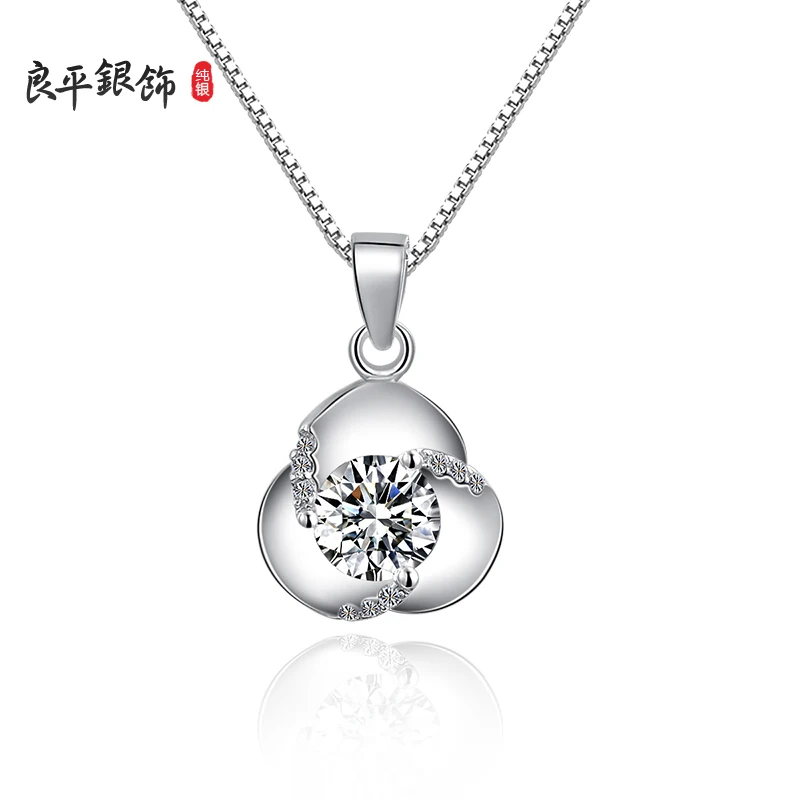 New Fashion sterling 925 Silver necklace for women,Top quality zicon pendant necklace birthday gift
New Fashion sterling 925 Silver necklace for women,Top quality zicon pendant necklace birthday gift