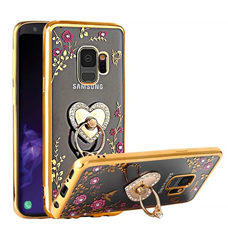 Модный Шикарный чехол для Samsung Galaxy J8 J6 J4 J2 Pro A7 A9 2018 S8 S9 Plus S10 Lite S20 с ультраблестящим