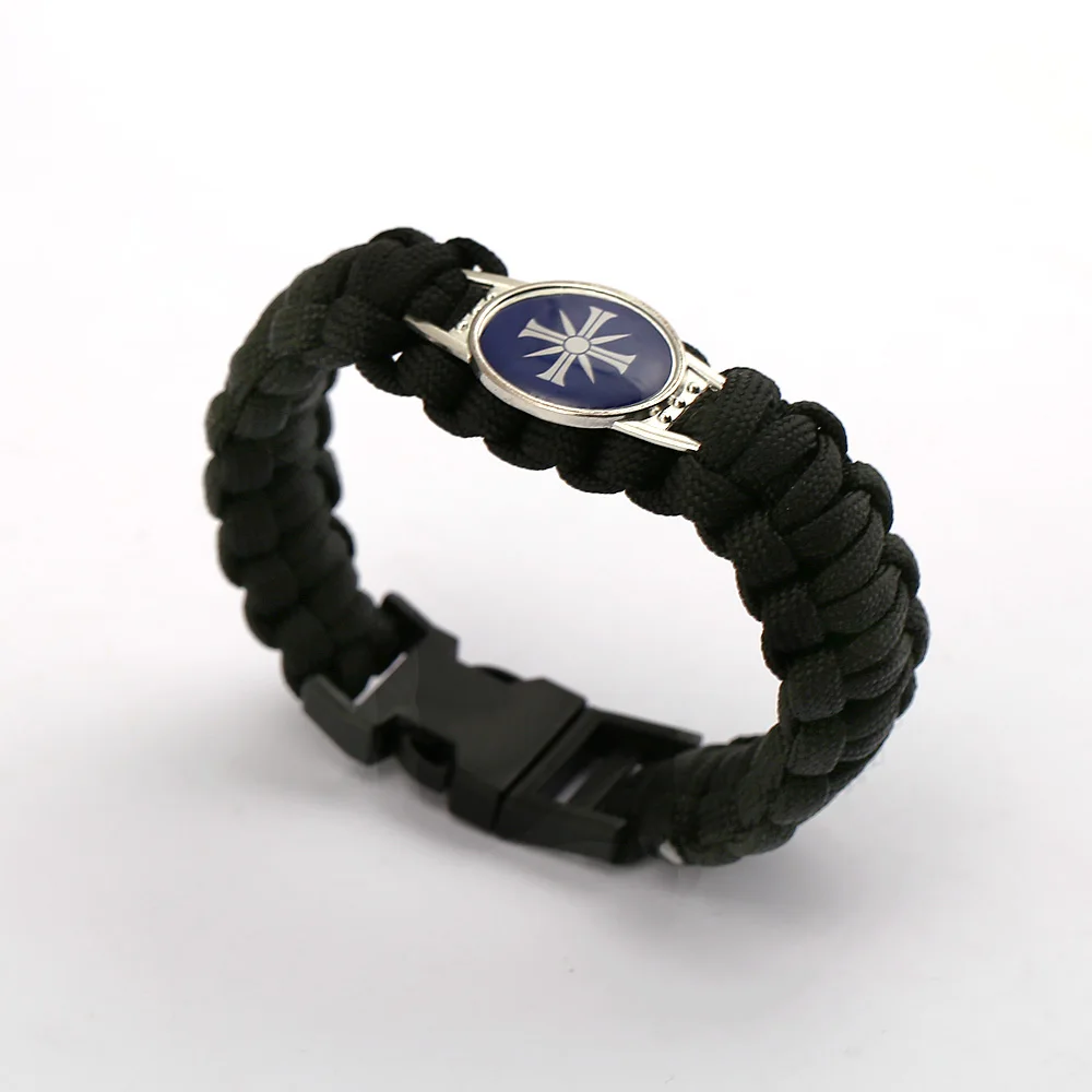 Hot Game Jewelry Bracelet Cross LOGO Black Weave Rope Charm Braided Bracelets Girls Gift Accessory
Hot Game Jewelry Bracelet Cross LOGO Black Weave Rope Charm Braided Bracelets Girls Gift Accessory