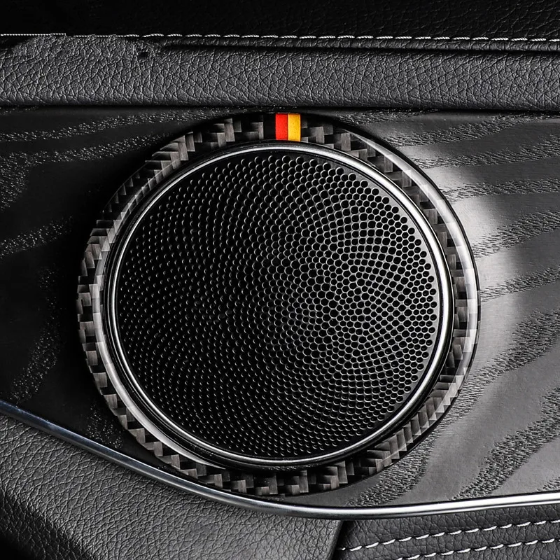 Carbon Fiber Car Door Audio Speaker Rings Decoration Cover Trim 4Pcs For Mercedes Benz C Class W205 GLC X253 2015-2018
Carbon Fiber Car Door Audio Speaker Rings Decoration Cover Trim 4Pcs For Mercedes Benz C Class W205 GLC X253 2015-2018