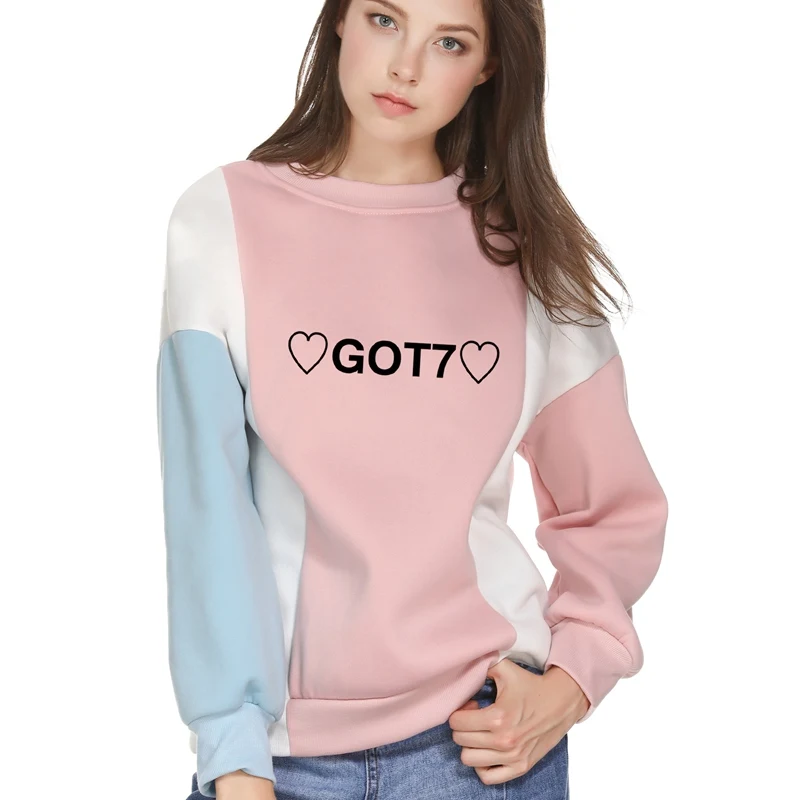 Женская толстовка с сердечками на осень и зиму❤Получил 7❤Печать Kpop Harajuku Толстовка лоскутный цветной блок розовый Джексон Марк JB JR джемпер
Женская толстовка с сердечками на осень и зиму❤Получил 7❤Печать Kpop Harajuku Толстовка лоскутный цветной блок розовый Джексон Марк JB JR джемпер